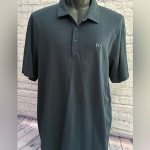 TRAVIS MATHEW mens size XXL navy soft cotton golf polo
